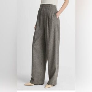 Vince Wool Blend Houndstooth High Rise Trousers size 10